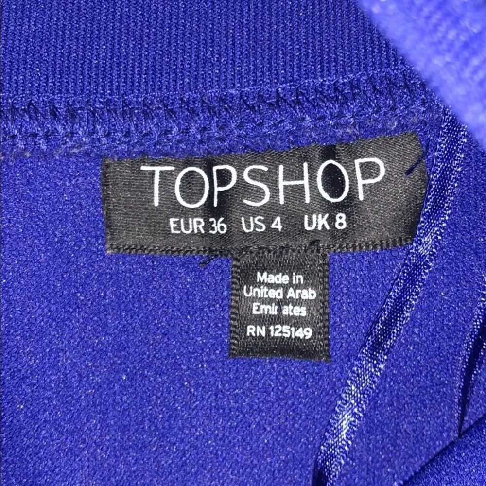 LIKE NEW Purple Royal TopShop Mini Skirt